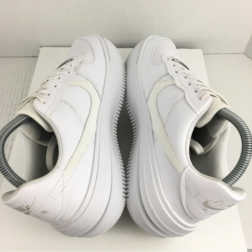 Nike Women's All-White Platform Air Force 1 Sneakers